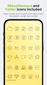Vera Outline Black: Icon Pack screen 5