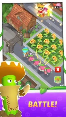 Merge Plants 3D-Garden Defense screenshot №4