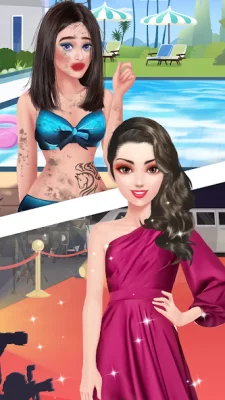 уэнсдей игра макияж: барби screenshot №5